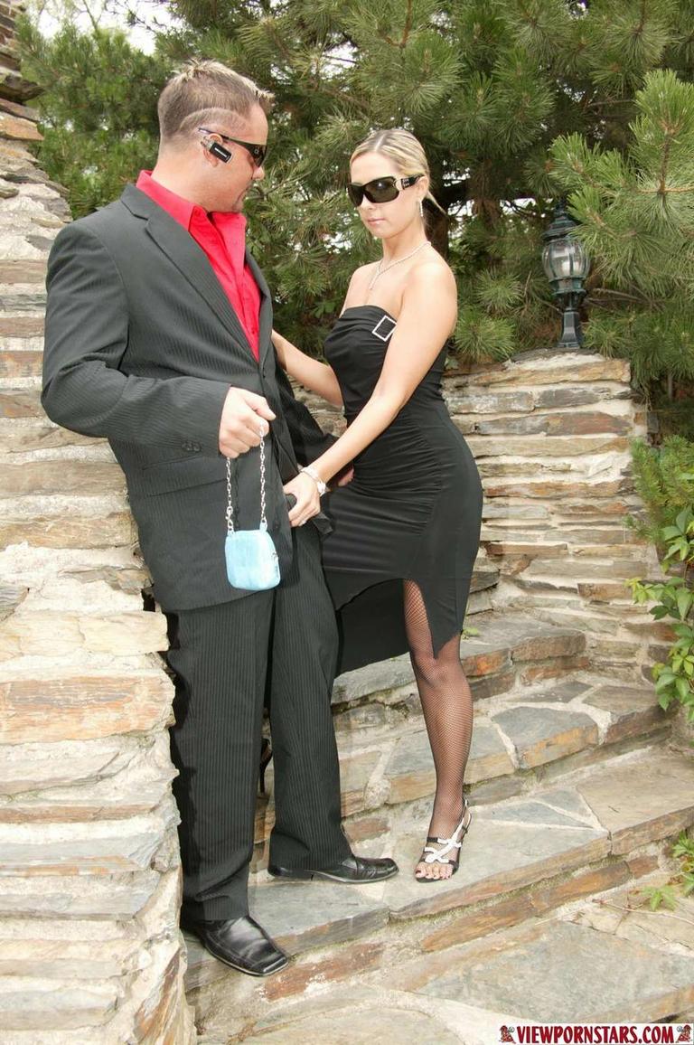 Hairy Curvy Blonde Wife Daria Glover with Asshole Wearing Black Fishnets Enjoying Anal