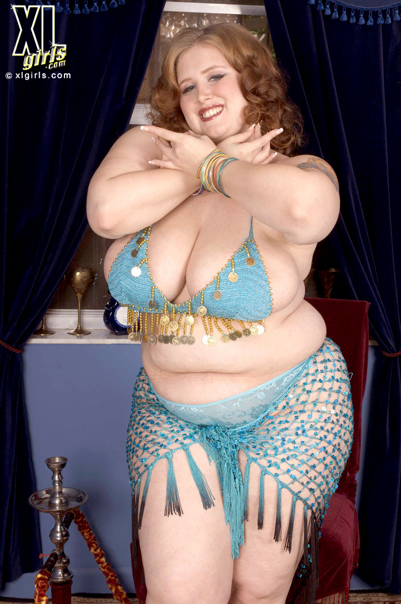 Chubby Belly Dancer - Fat BBW Babe Isabelle with Massive Tits from XLGirls Playing With Toy - TGP  gallery #133970